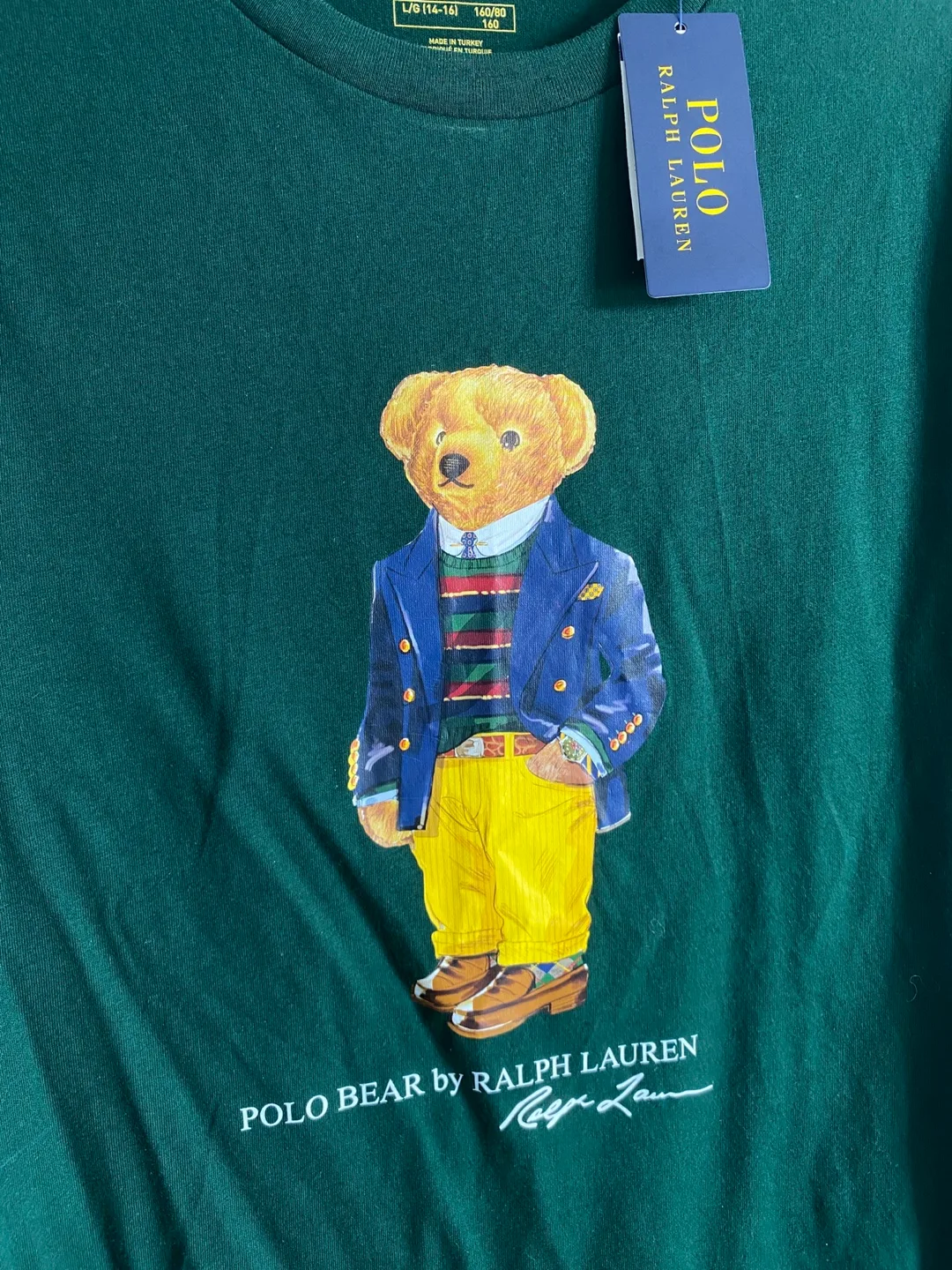 Brand NEW Ralph Lauren Polo Bear 100% Cotton Tshirt image indicator(2)