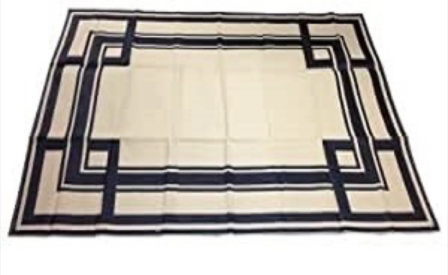 Snowbird Geo Mat - Beige/Black, 9ft x 12ft thumbnail