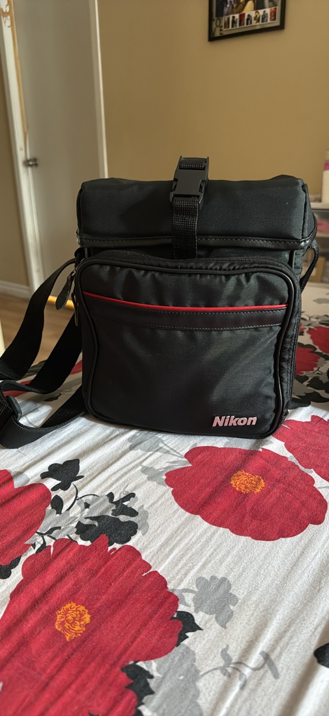 Nikon Camera Bag - Black with Red Trim
