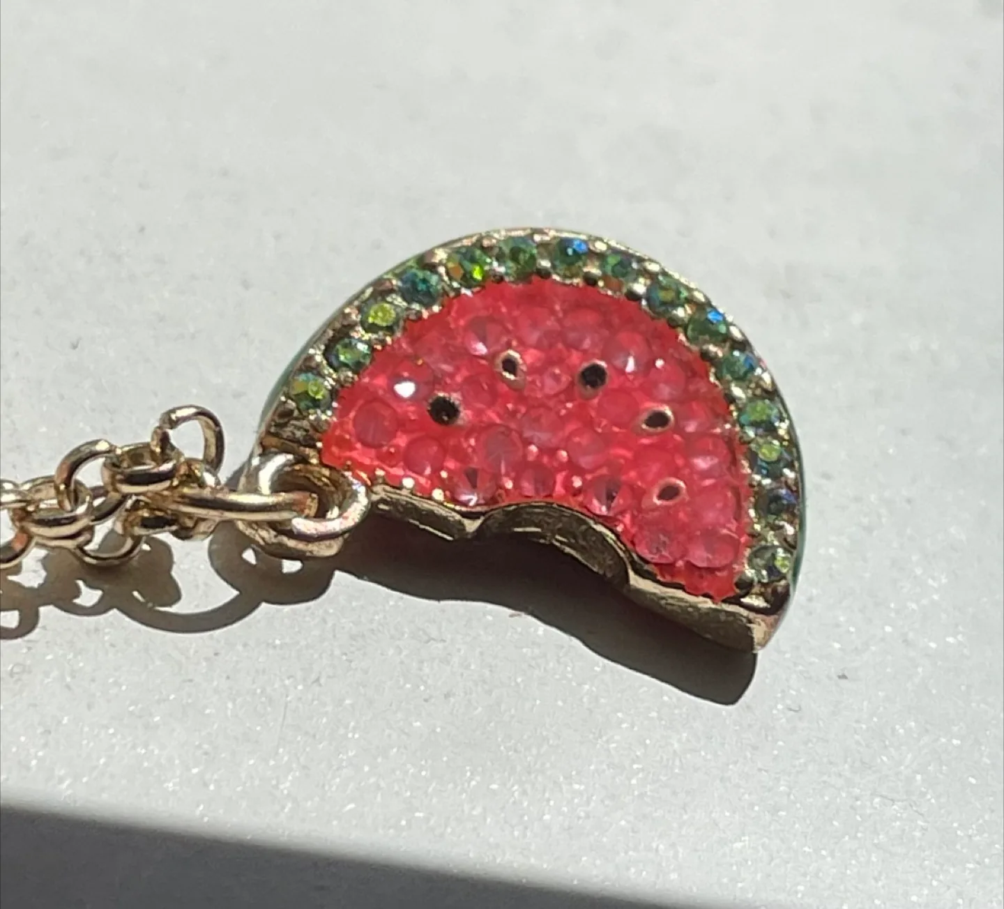 Vintage watermelon necklace 🍉 thumbnail