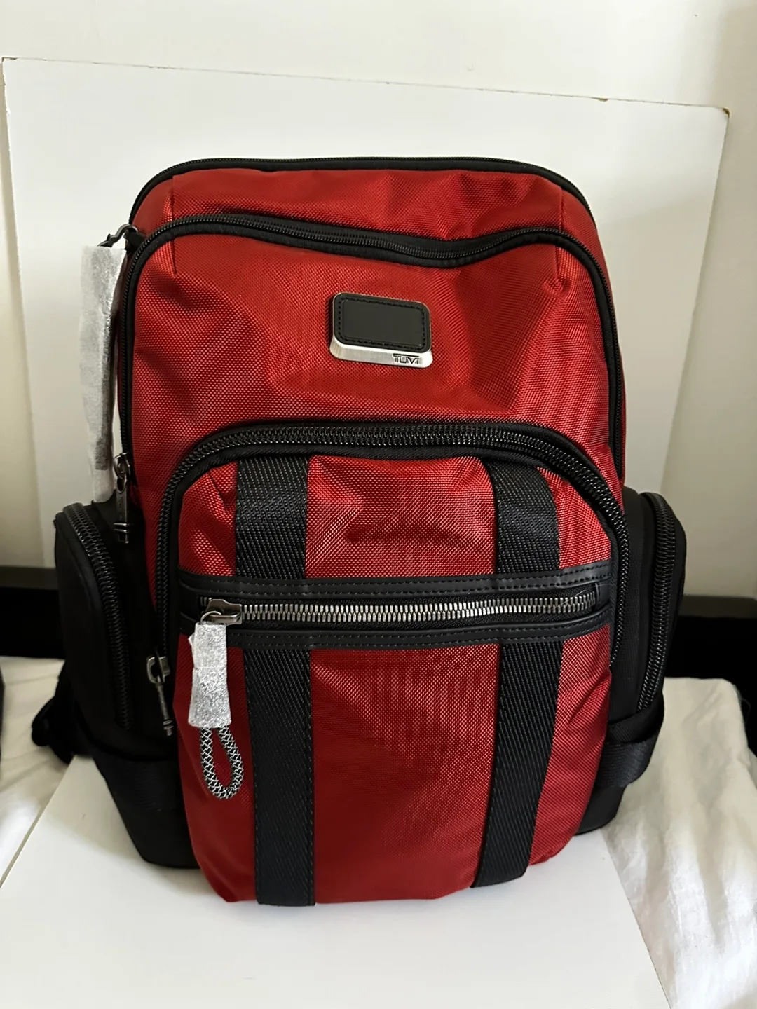 Tumi Nathan Backpack - Red/Black - BRAND NEW thumbnail