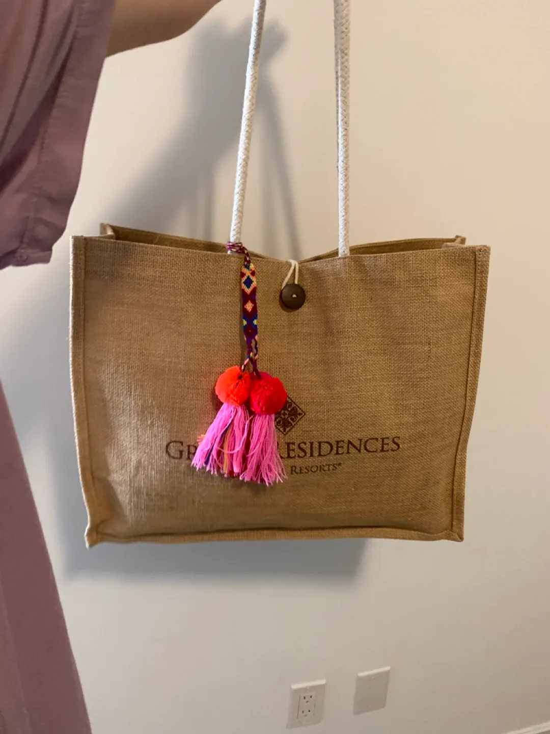 Grand Residences by Royal Resorts Jute Tote Bag image indicator(3)