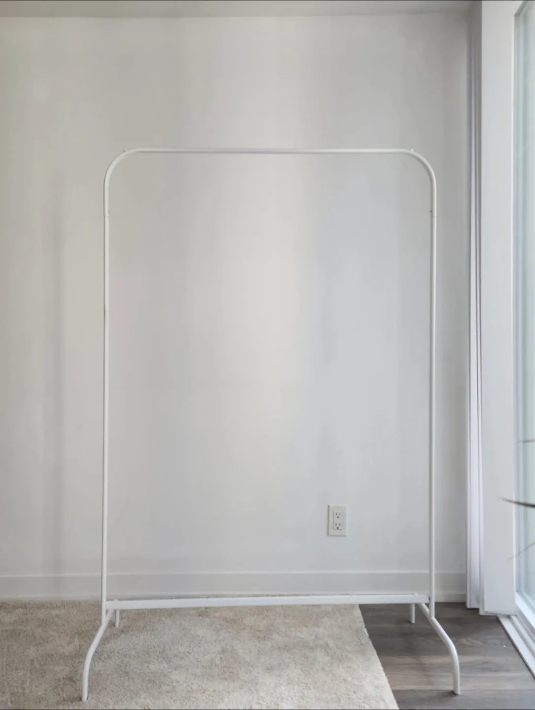 Ikea White Metal Clothing Rack thumbnail