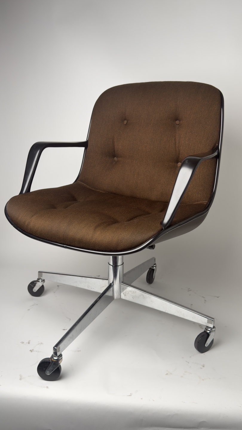1975 Vintage Steelcase Nut Brown Office Chair -Rare - photo 4