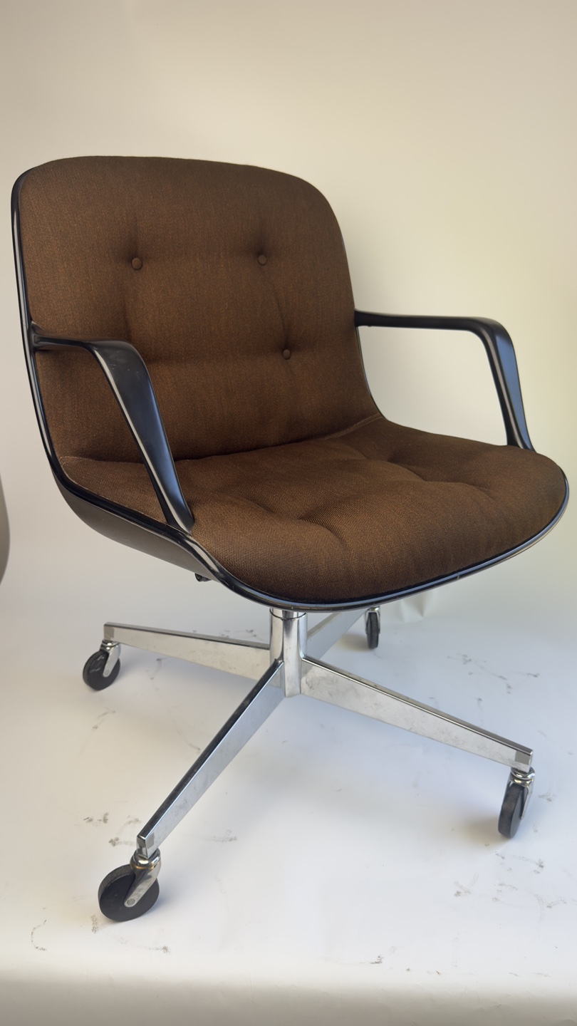 1975 Vintage Steelcase Nut Brown Office Chair -Rare - photo 2