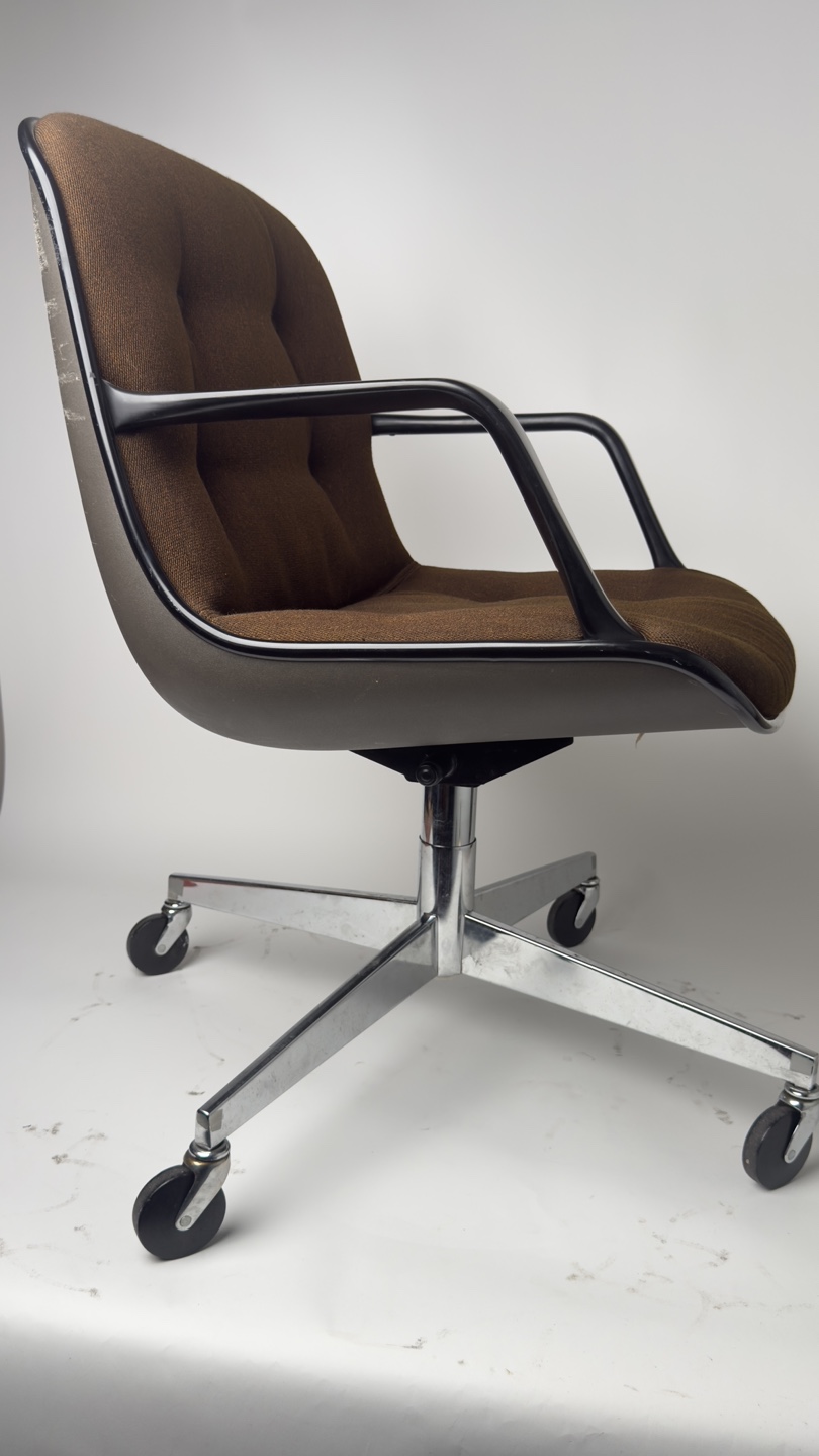 1975 Vintage Steelcase Nut Brown Office Chair -Rare - photo 3