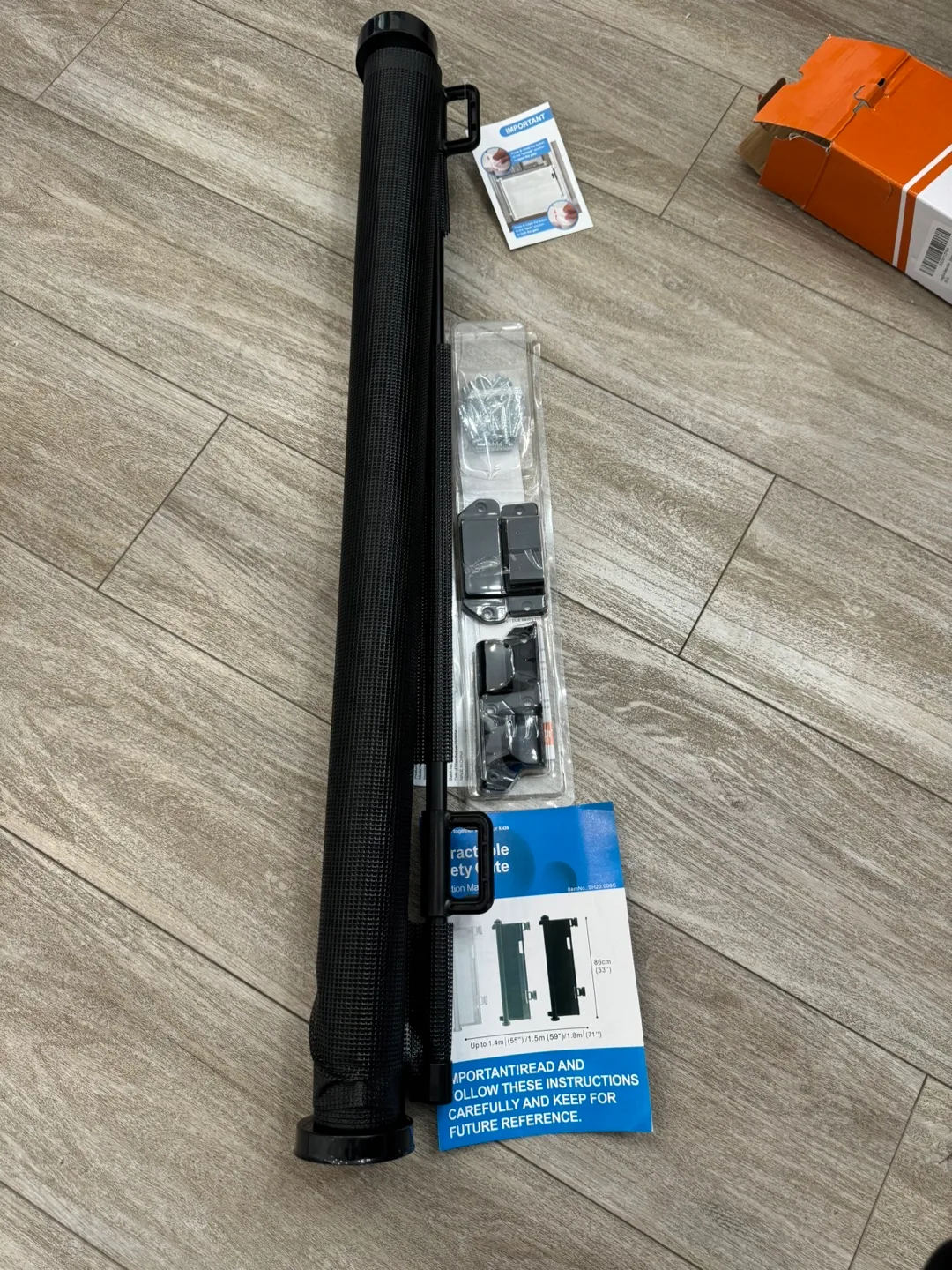 Retractable Baby Gate - 71 in wide thumbnail