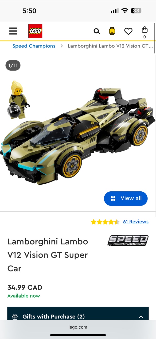 LEGO Lamborghini V12 Vision GT - photo 3