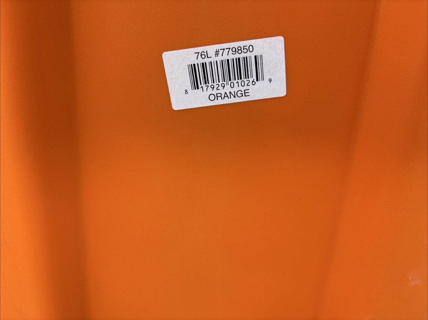 Orange Storage Tote 76L - photo 2