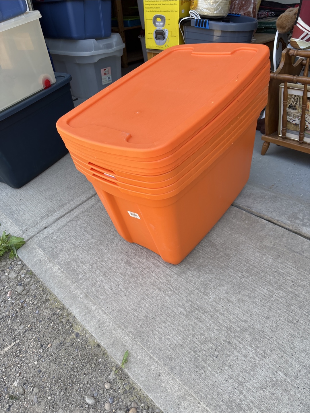 Orange Storage Tote 76L - photo 3
