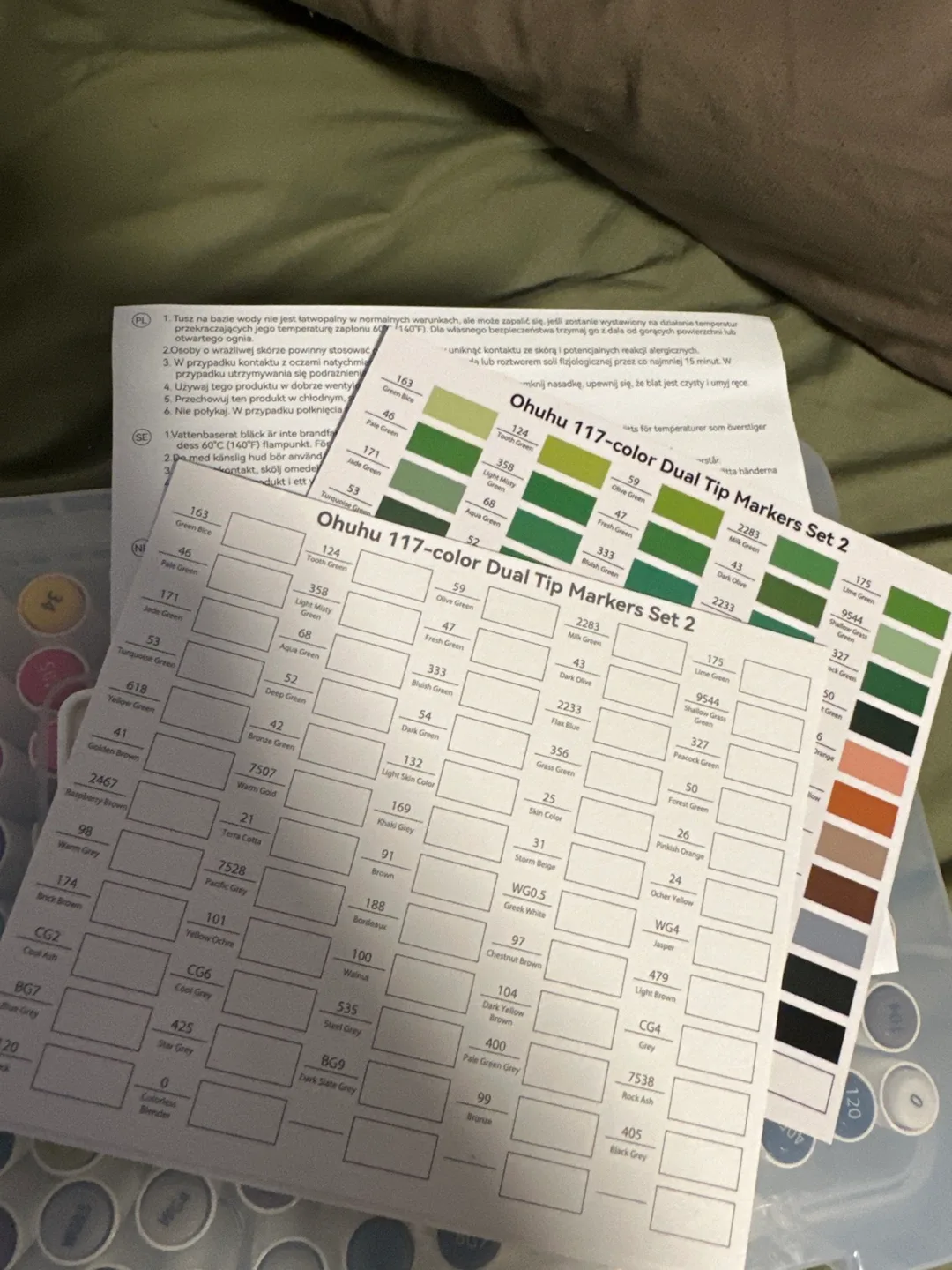 NEW Ohuhu Dual Tip Marker Pens - 117 Colours image indicator(2)