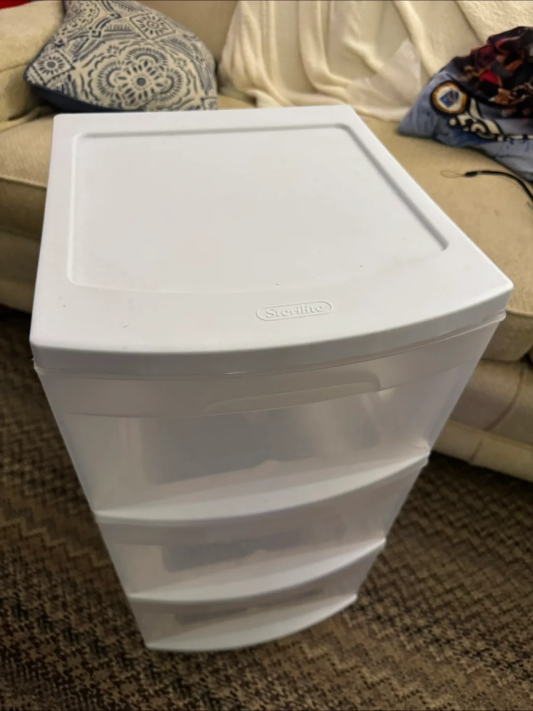 Sterilite 3-Drawer Wide Weave Tower - White image indicator(2)