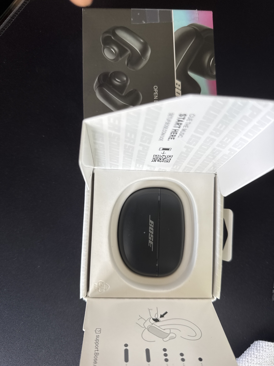 Bose Ultra Open Earbuds - Black - Like New - photo 3
