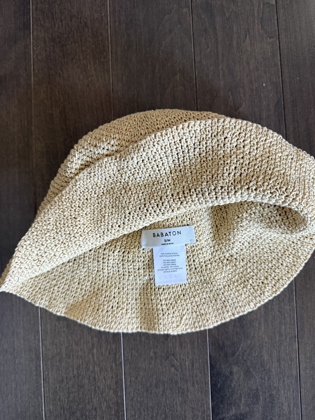 Babaton Woven Bucket Hat - Size S/M - photo 2