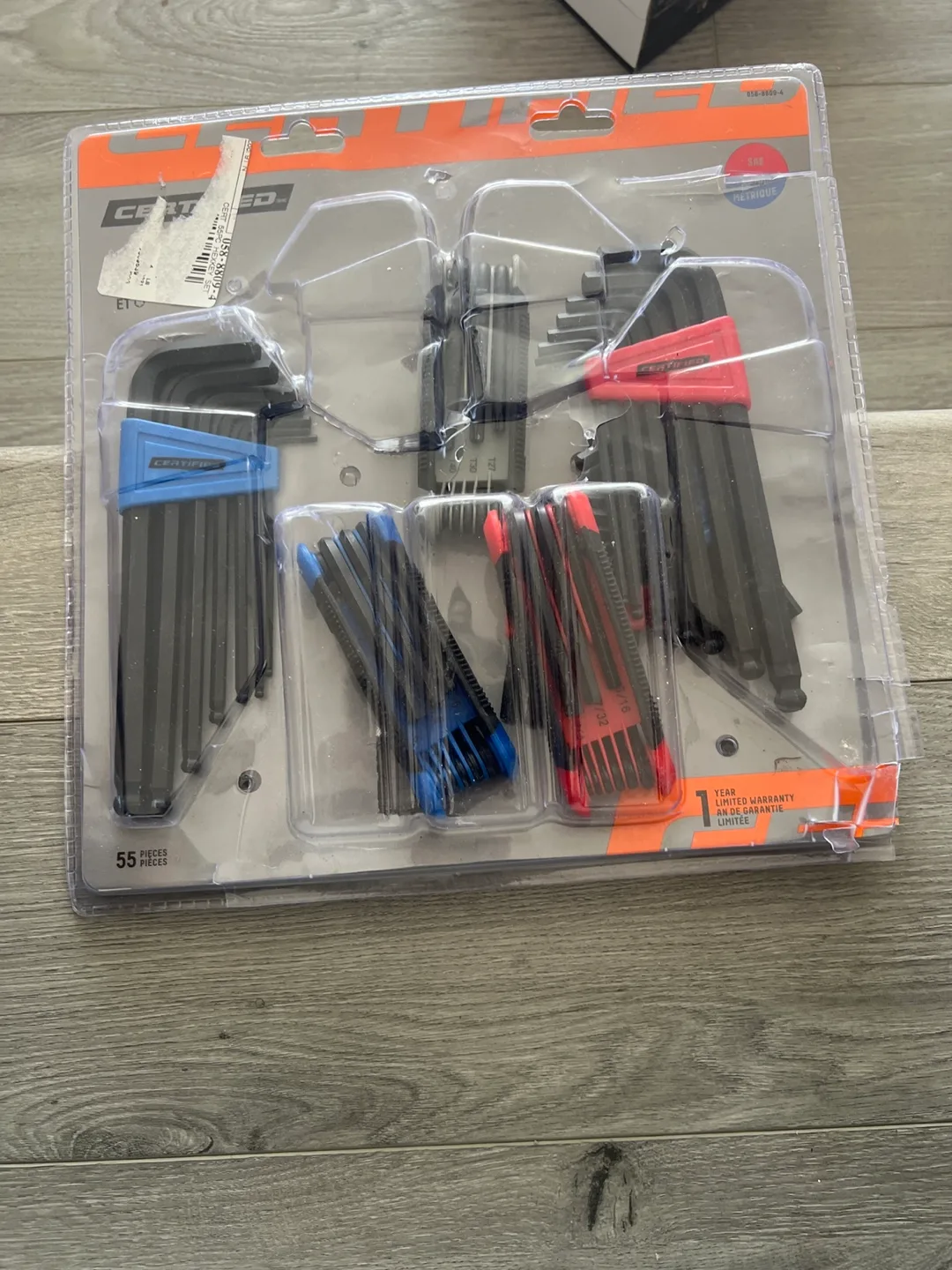 Certified 55-Piece Allen Key Set - SAE & Metric thumbnail