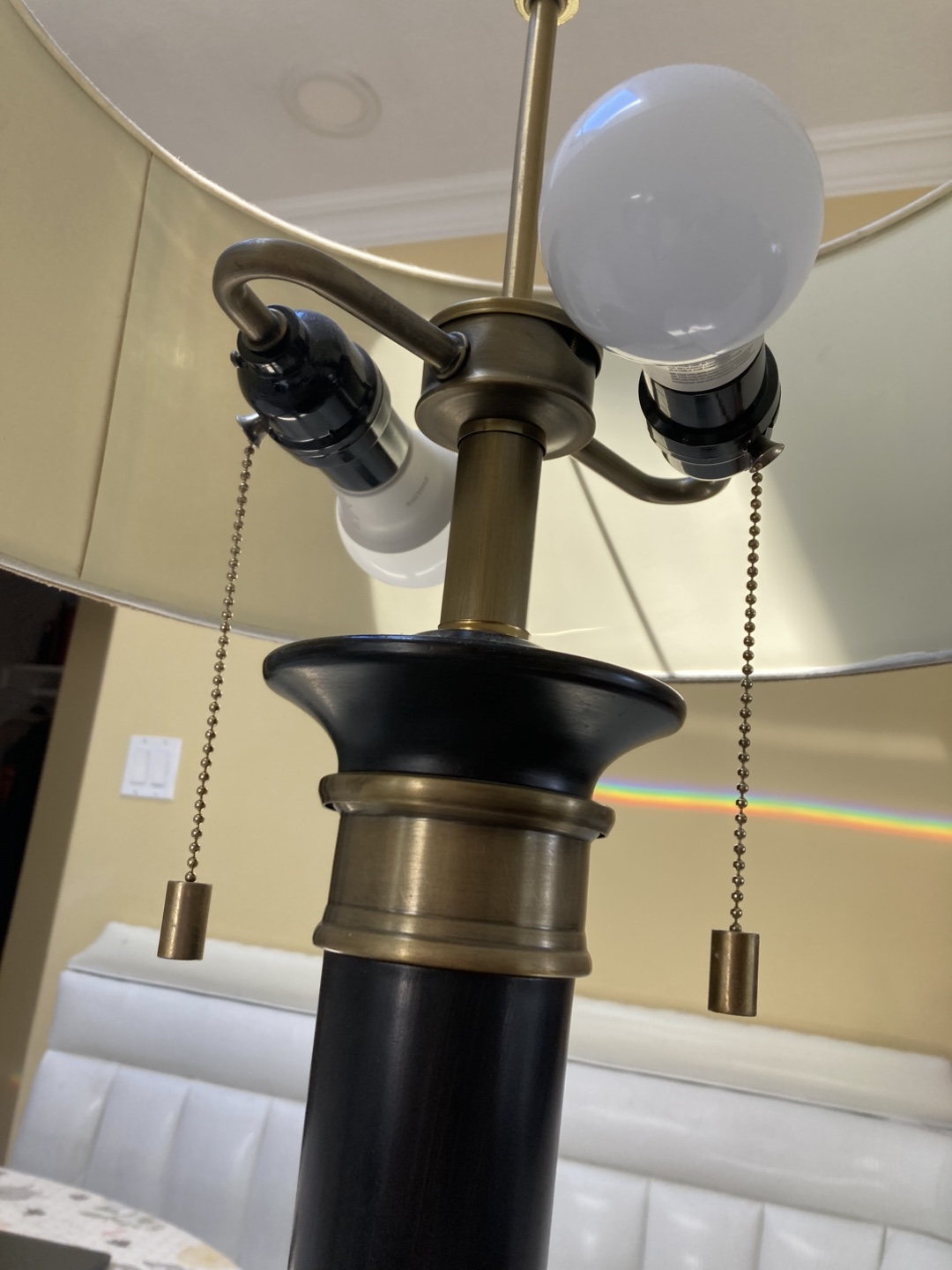 Home Depot Floor Lamp - Black and Gold Finish - photo 2