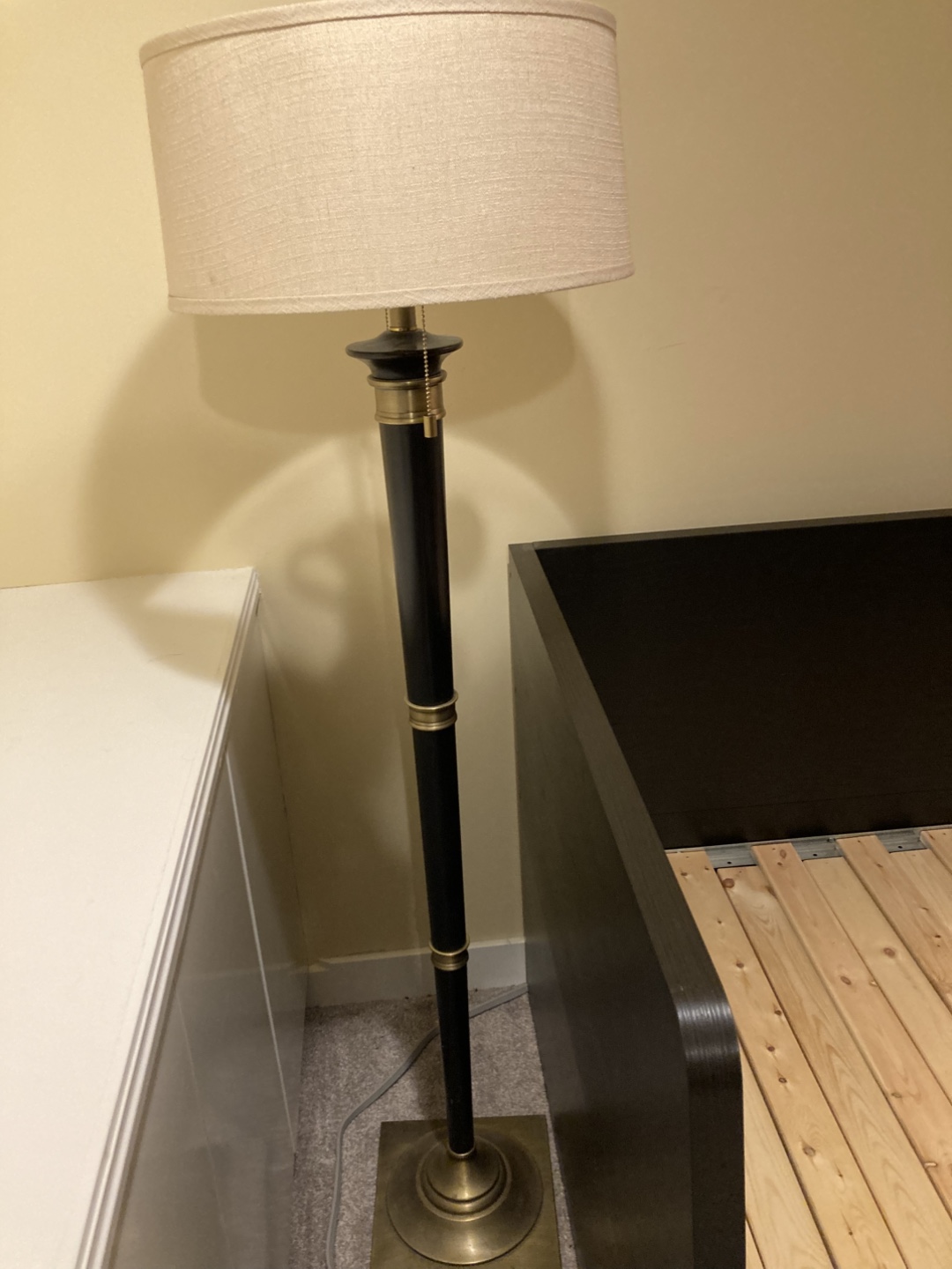 Home Depot Floor Lamp - Black and Gold Finish - photo 3