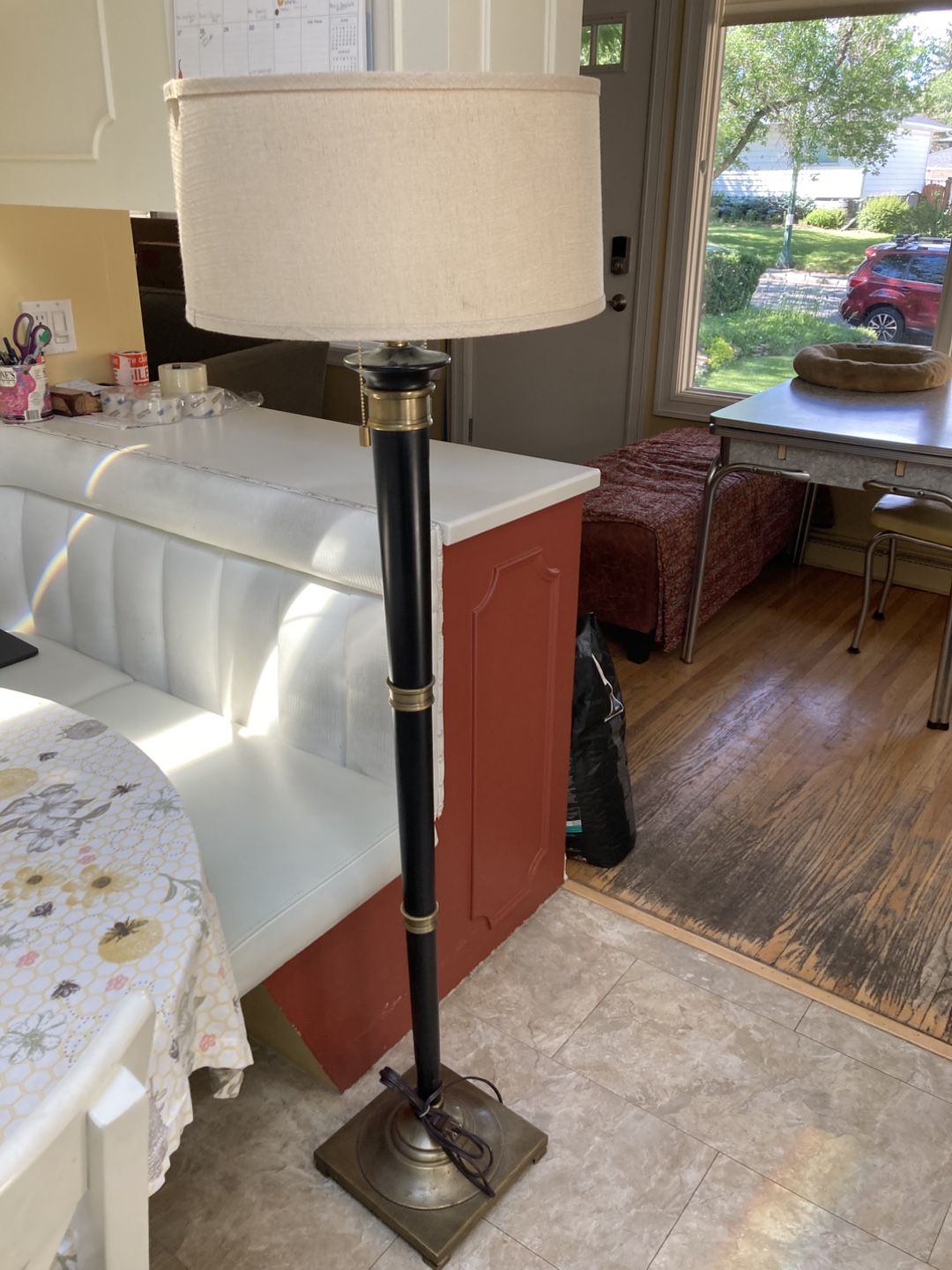 Home Depot Floor Lamp - Black and Gold Finish