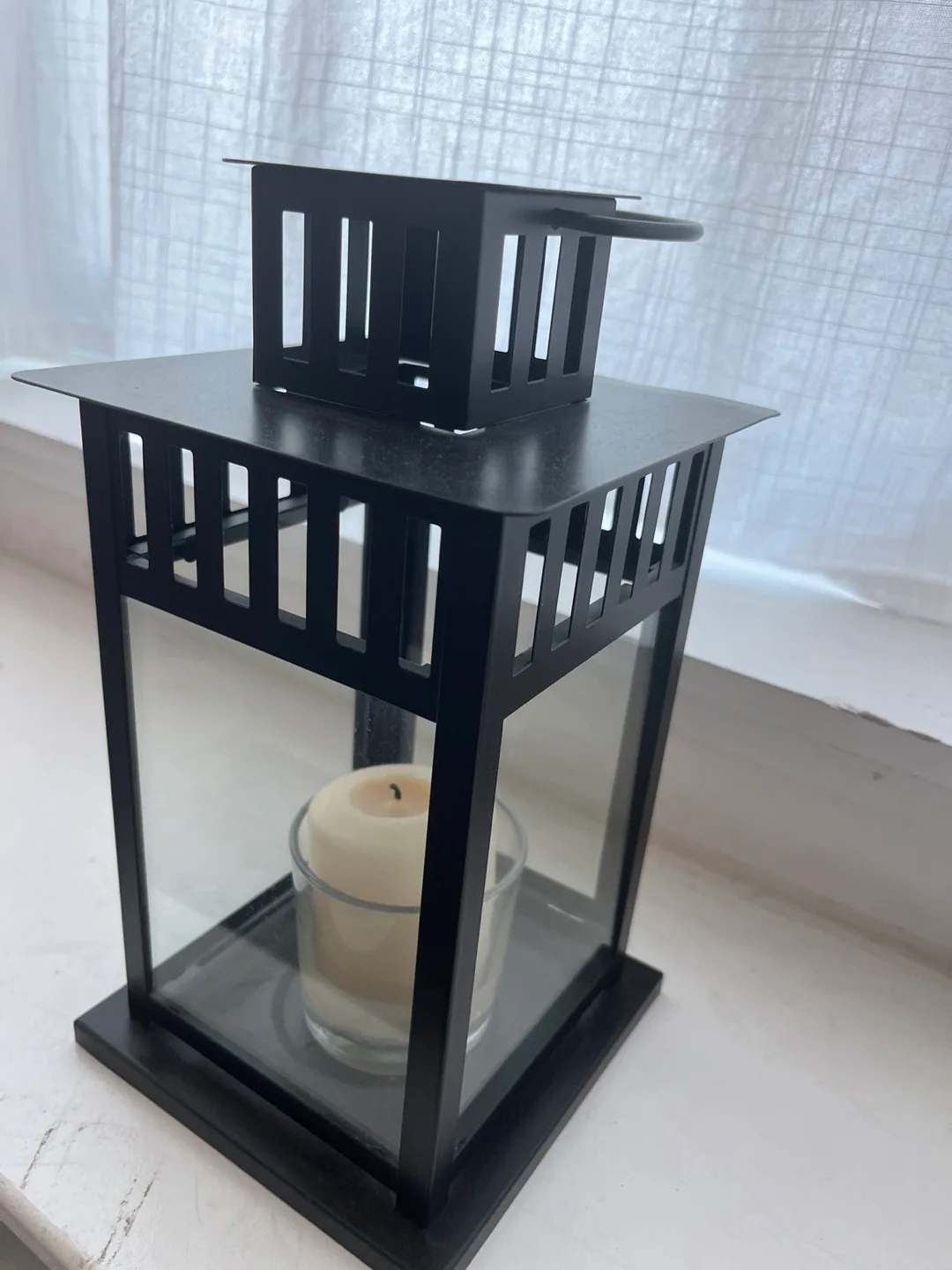 Black Metal Candle Lantern image indicator(4)