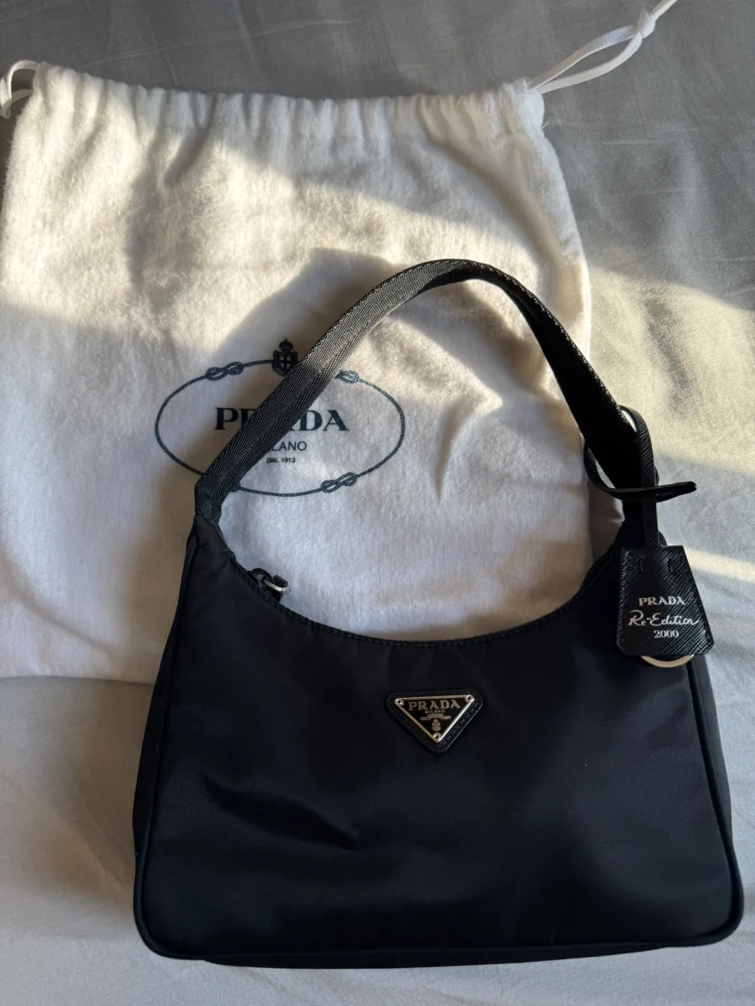 Prada Re-Edition 2000 Nylon Mini Bag - Black thumbnail