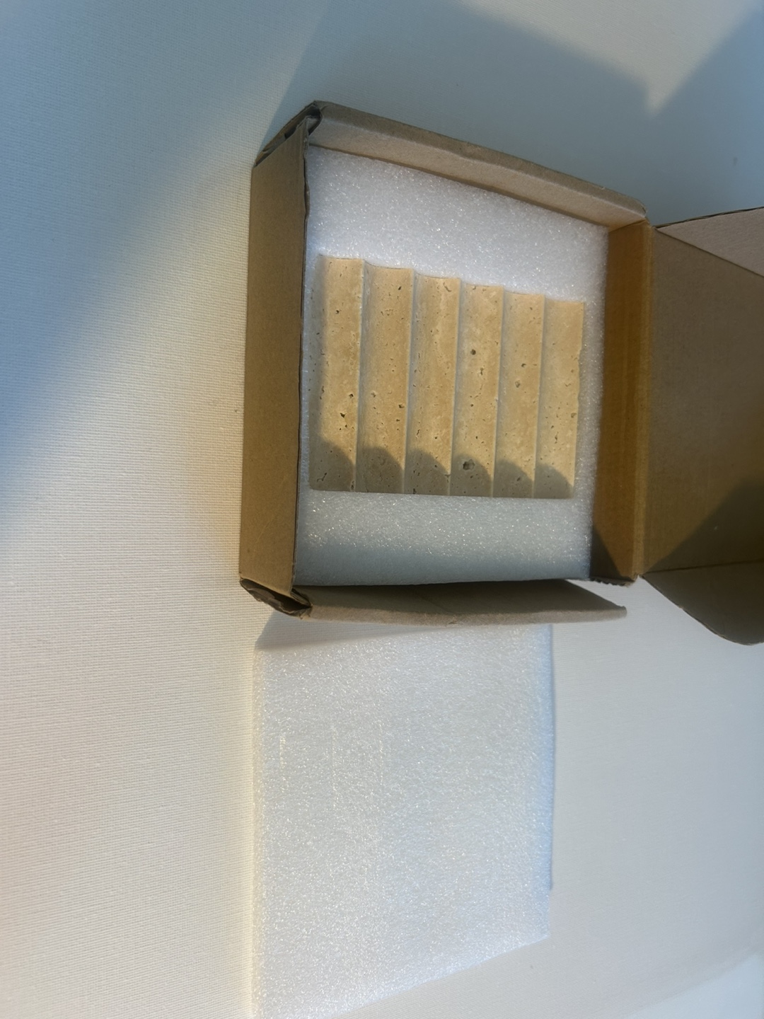Phinilux Travertine Soap Dish - New in Box! - photo 3