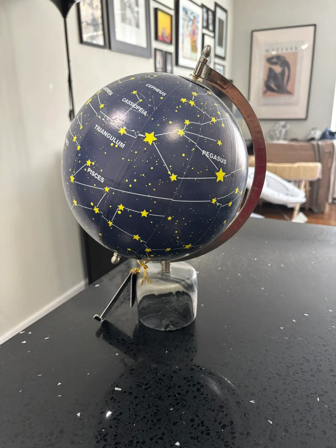 Home Essentials & Beyond - Astro Globe with Marble Base image indicator(2)
