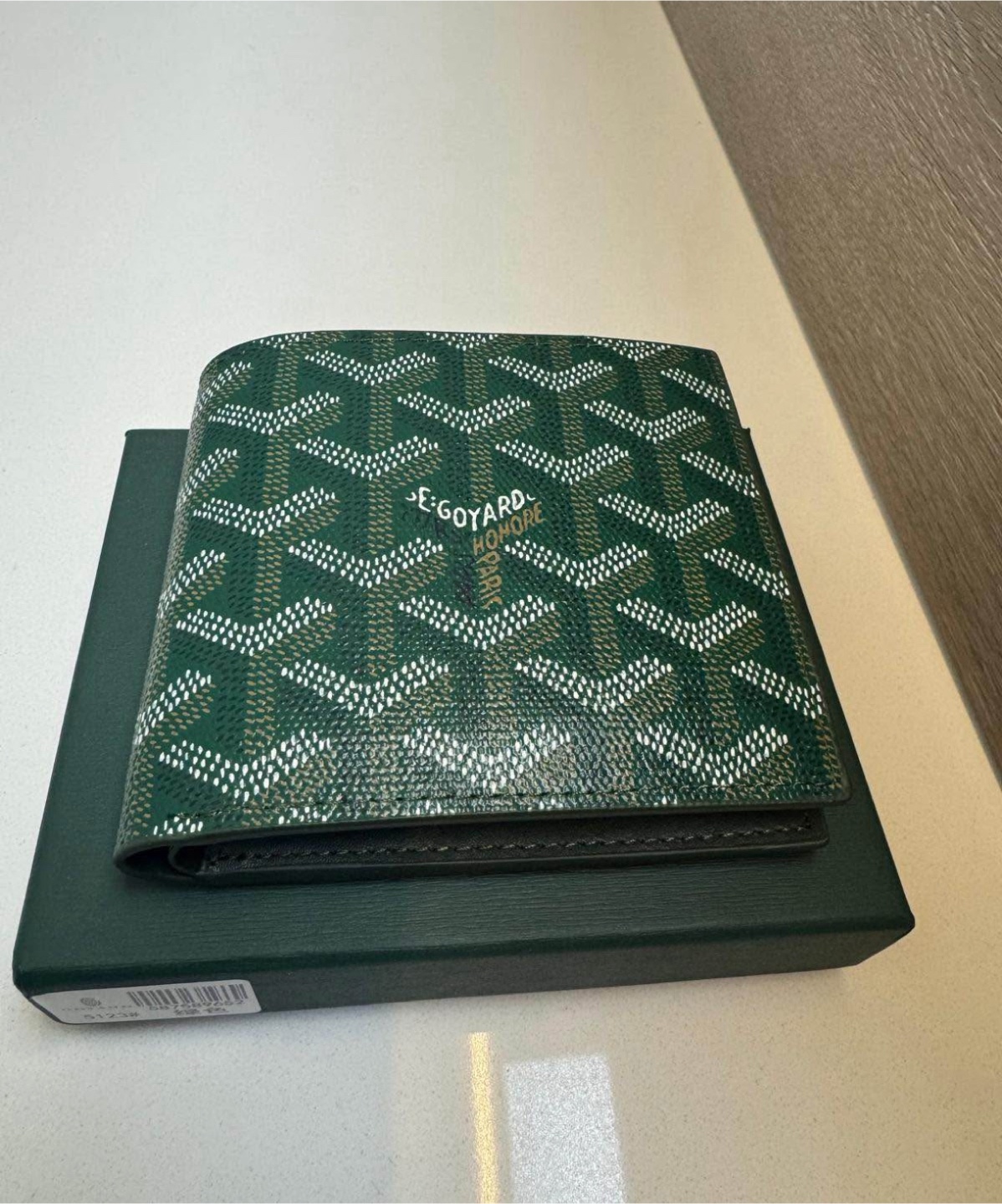 Goyard Paris Green Wallet with Box