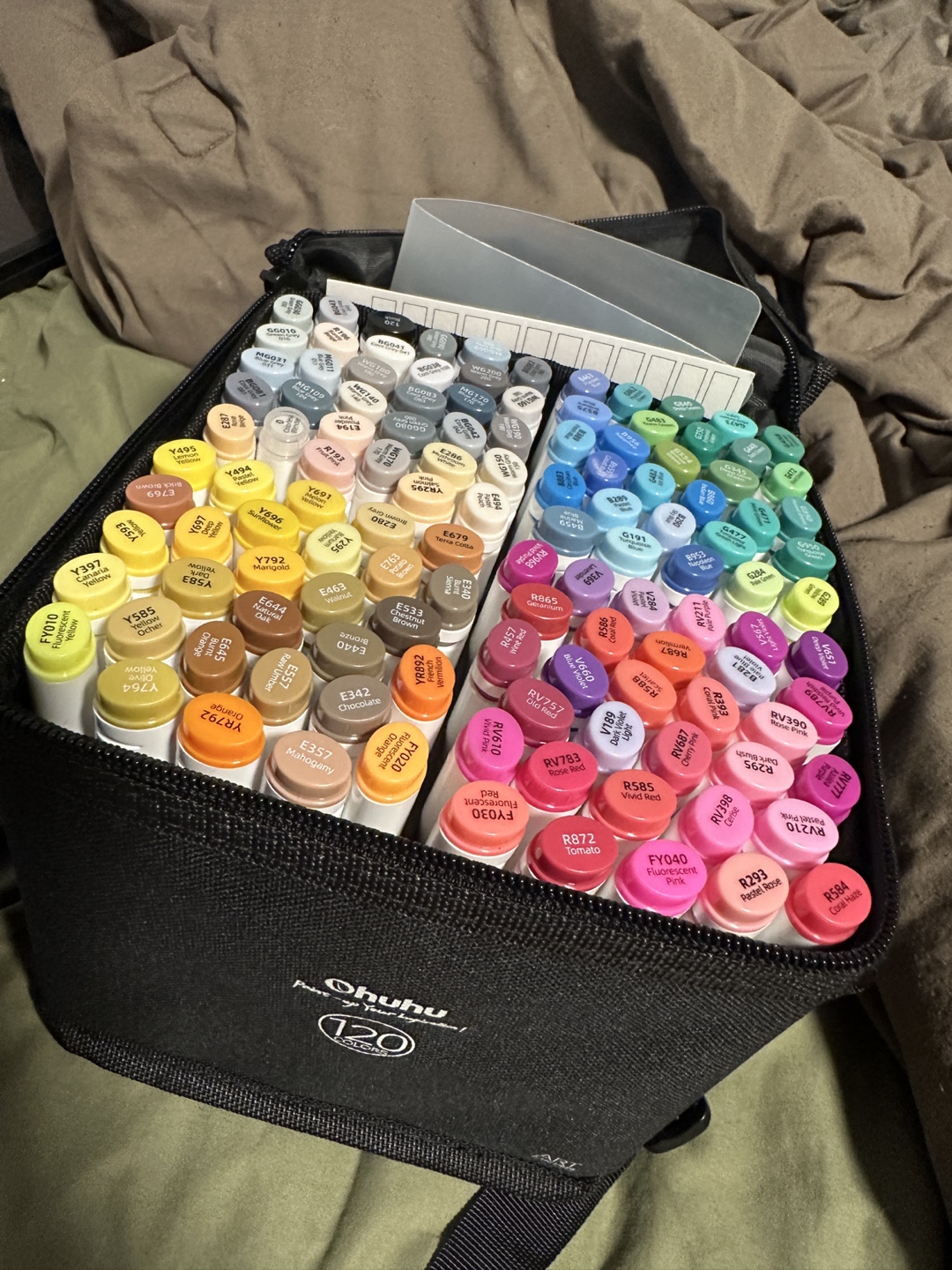 NEW Ohuhu 120-Colour Alcohol Marker Set
