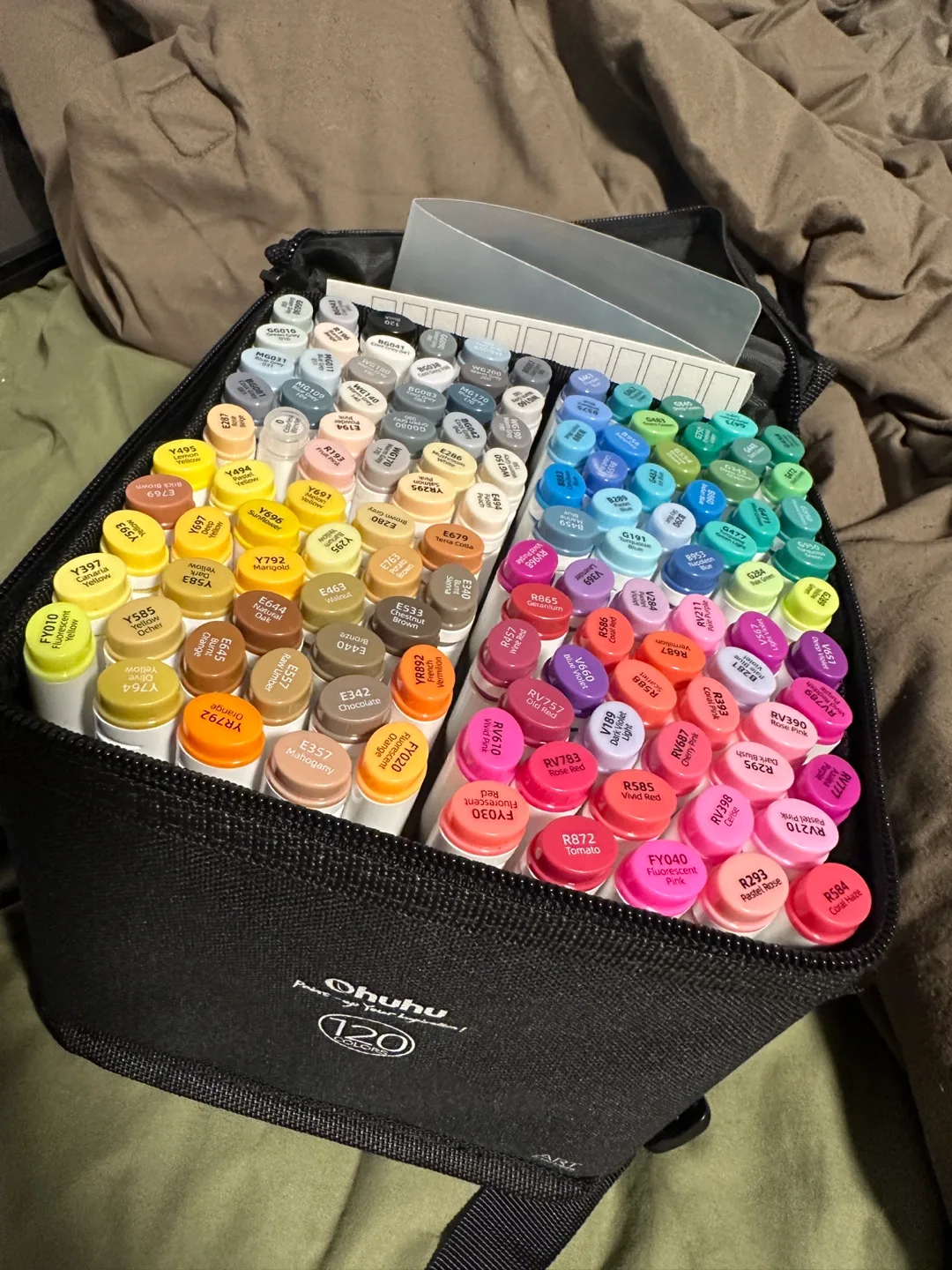 NEW Ohuhu 120-Colour Alcohol Marker Set