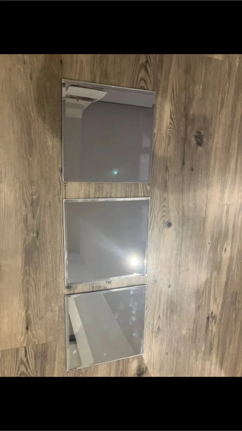 Three 9” by 9” Mirrors image indicator(2)