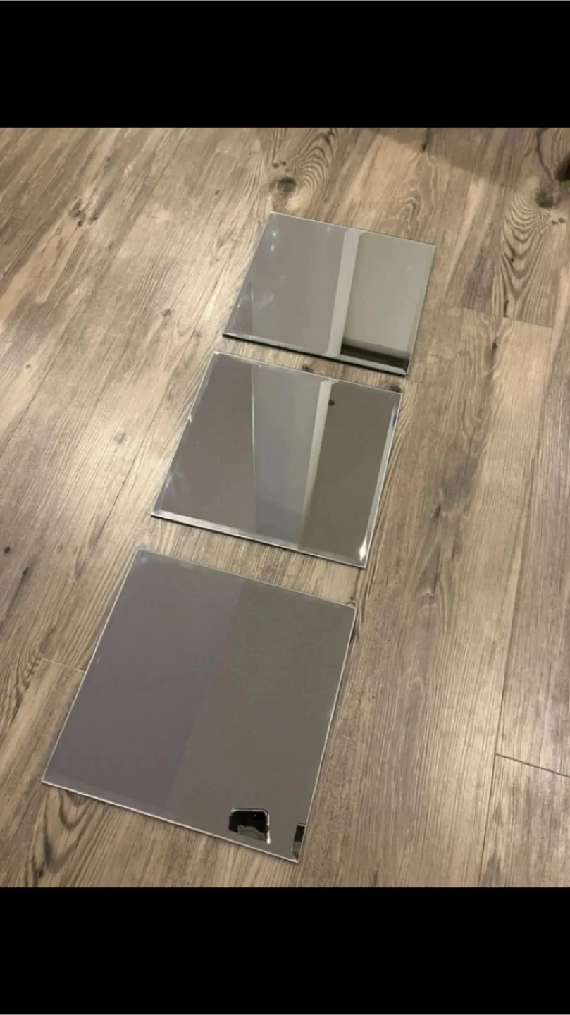 Three 9” by 9” Mirrors image indicator(3)