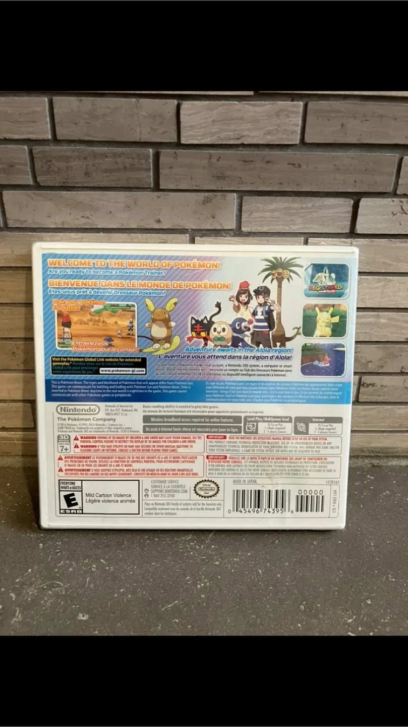 Sealed Unopened Pokémon Moon Nintendo 3DS Game 🇨🇦 image indicator(2)