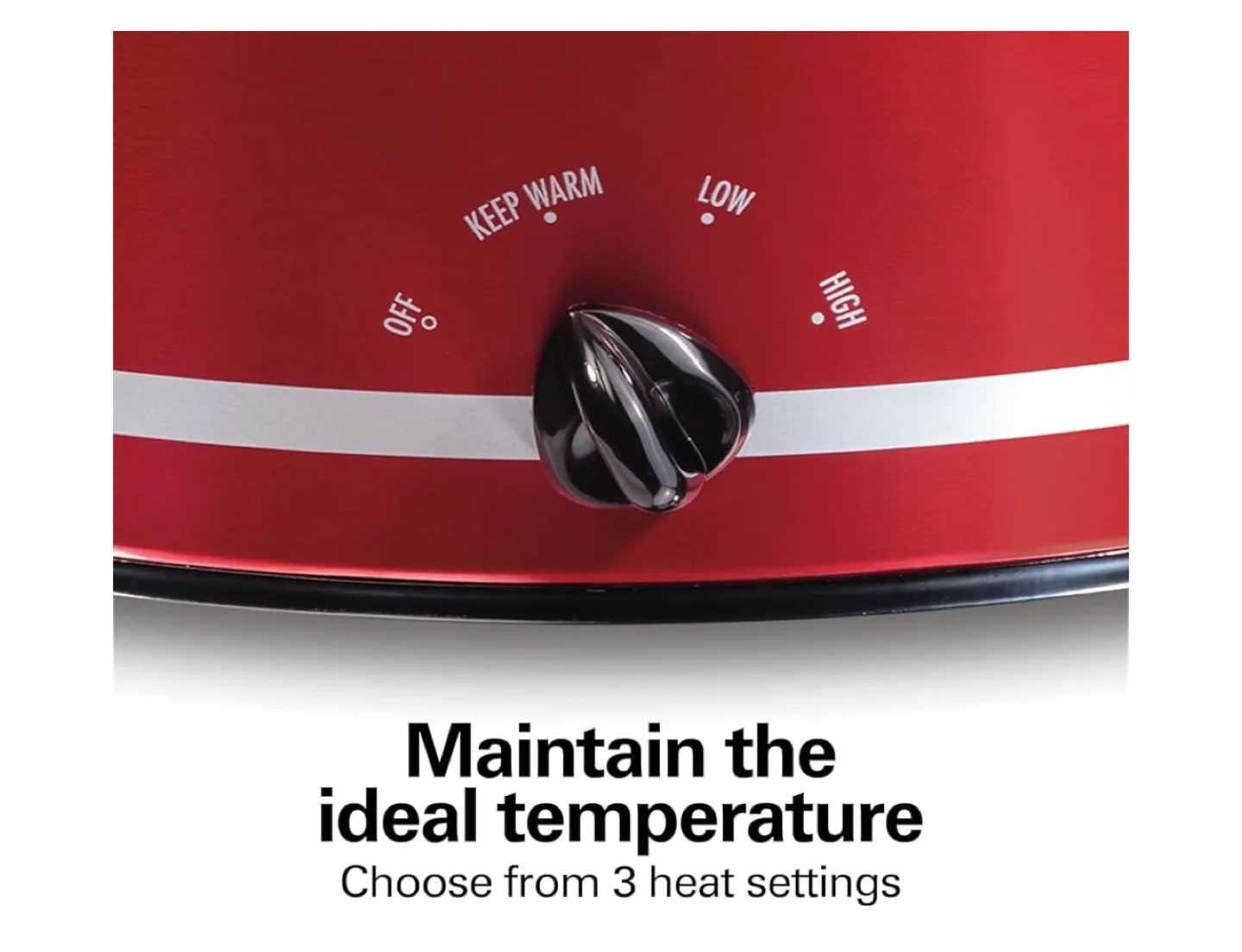 Hamilton Beach Red Slow Cooker - Serves 10+ image indicator(4)