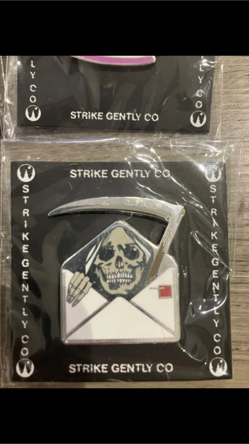 4 Hard Enamel Pins Unopened image indicator(3)