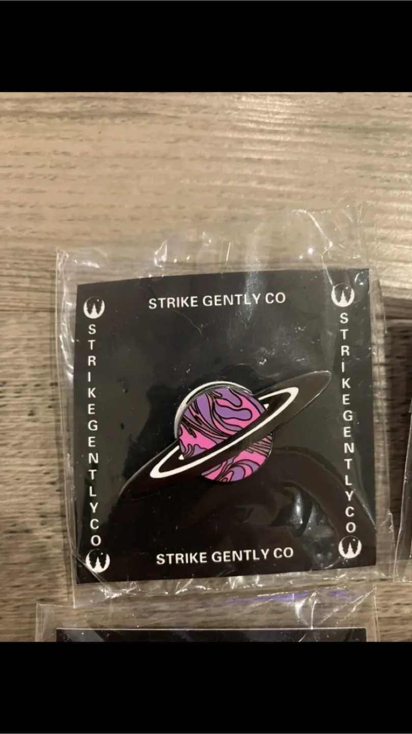 4 Hard Enamel Pins Unopened image indicator(5)