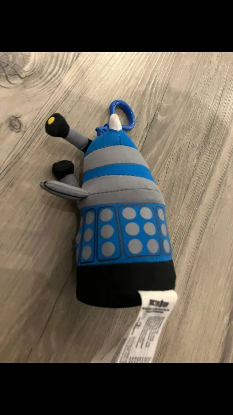 Dalek Doctor Who Plush Toy Keychain w Working Voicebox image indicator(2)