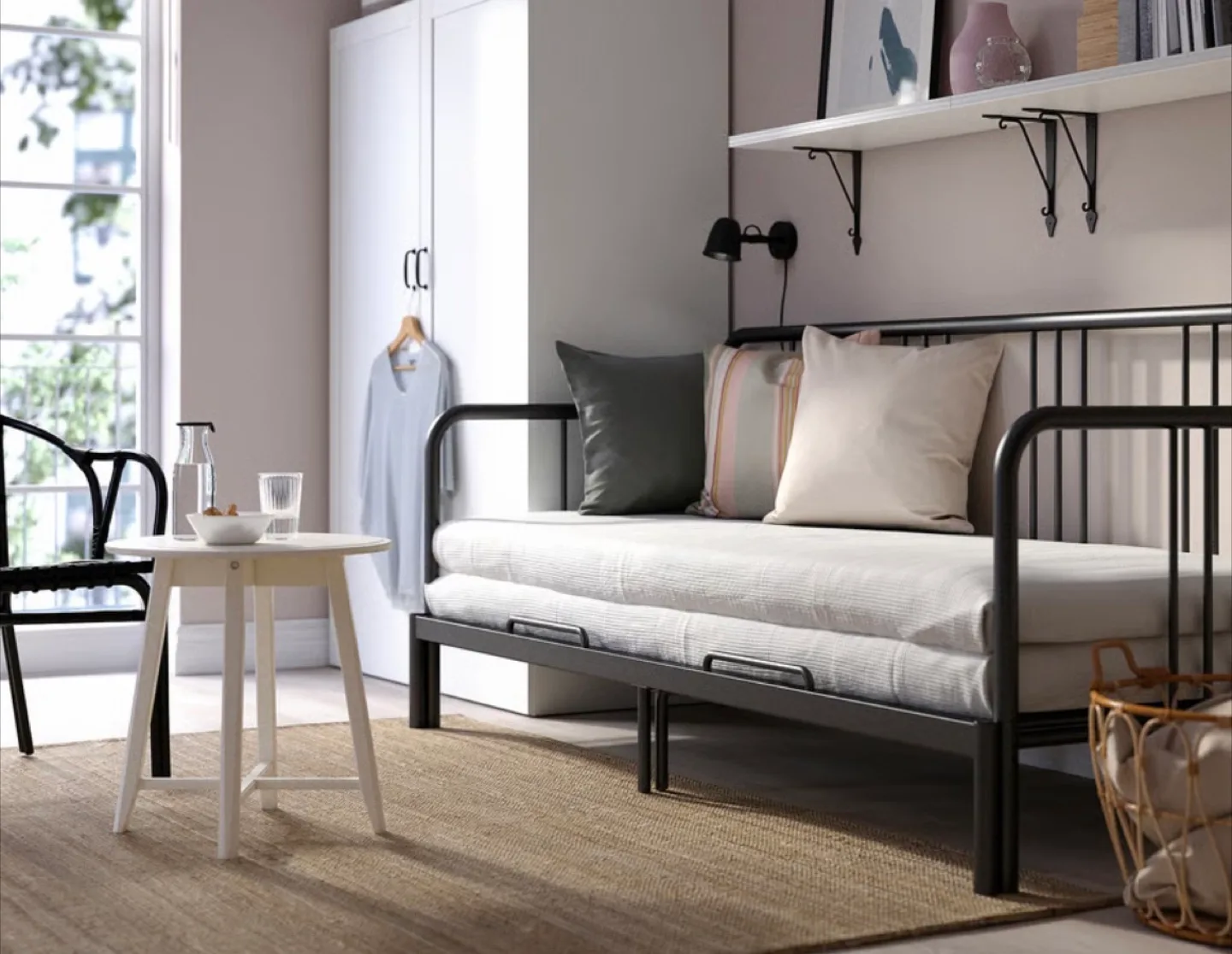 IKEA FYRESDAL Daybed Frame - Black image indicator(3)