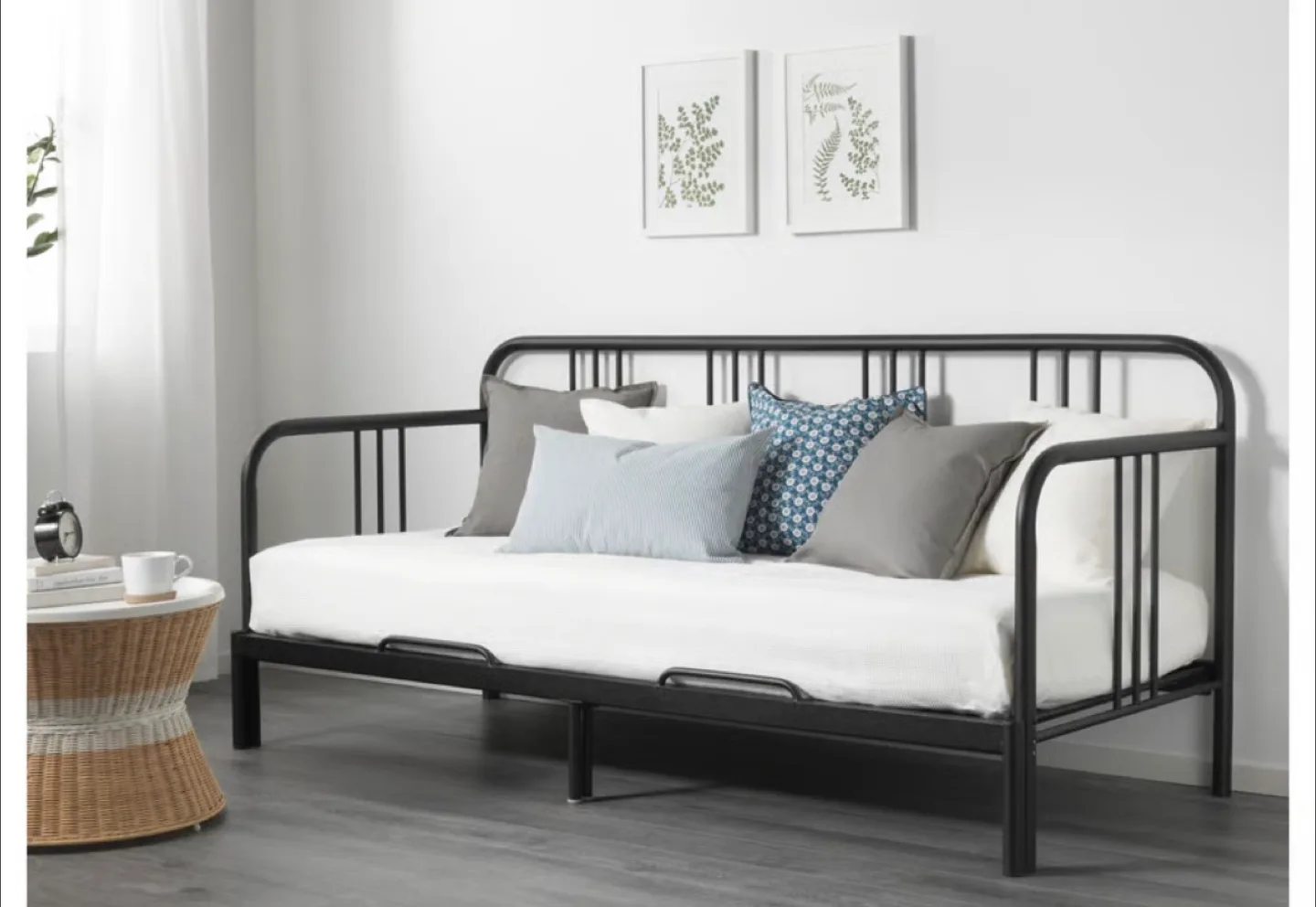IKEA FYRESDAL Daybed Frame - Black image indicator(5)