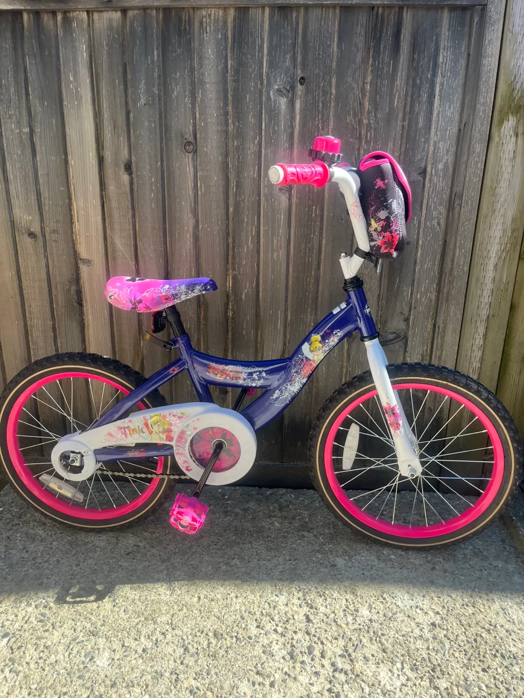 Tinkerbell Girls' Bike with helmet- Great Condition! thumbnail