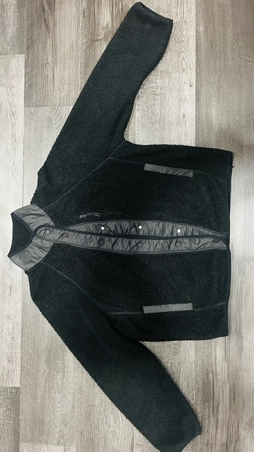 Women’s Retro Pile Fleece Jacket - Black thumbnail