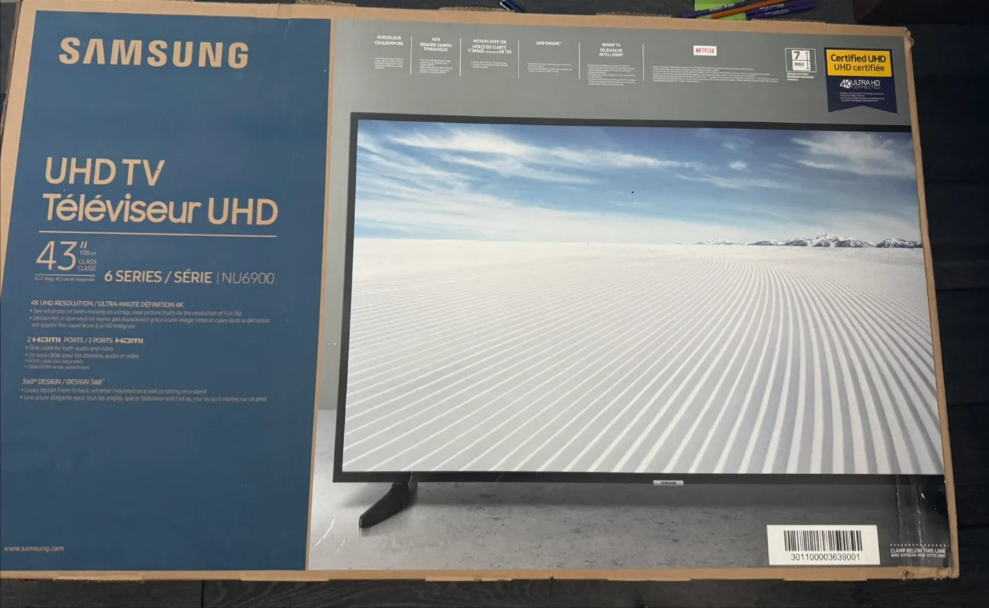 Samsung 43" UHD TV - 6 Series NU6900 thumbnail