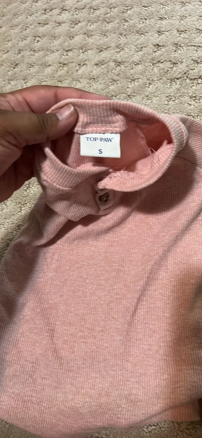 Top Paw Pink Dog Shirt Size S thumbnail