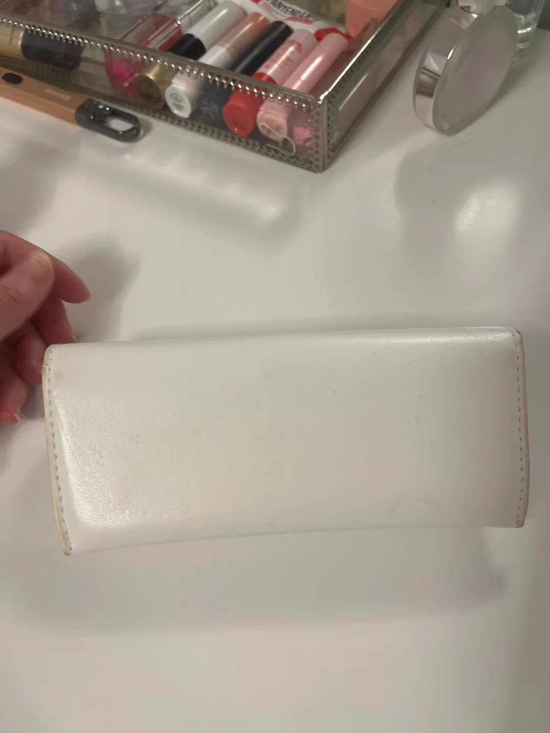 Valentino White Sunglasses Case image indicator(3)