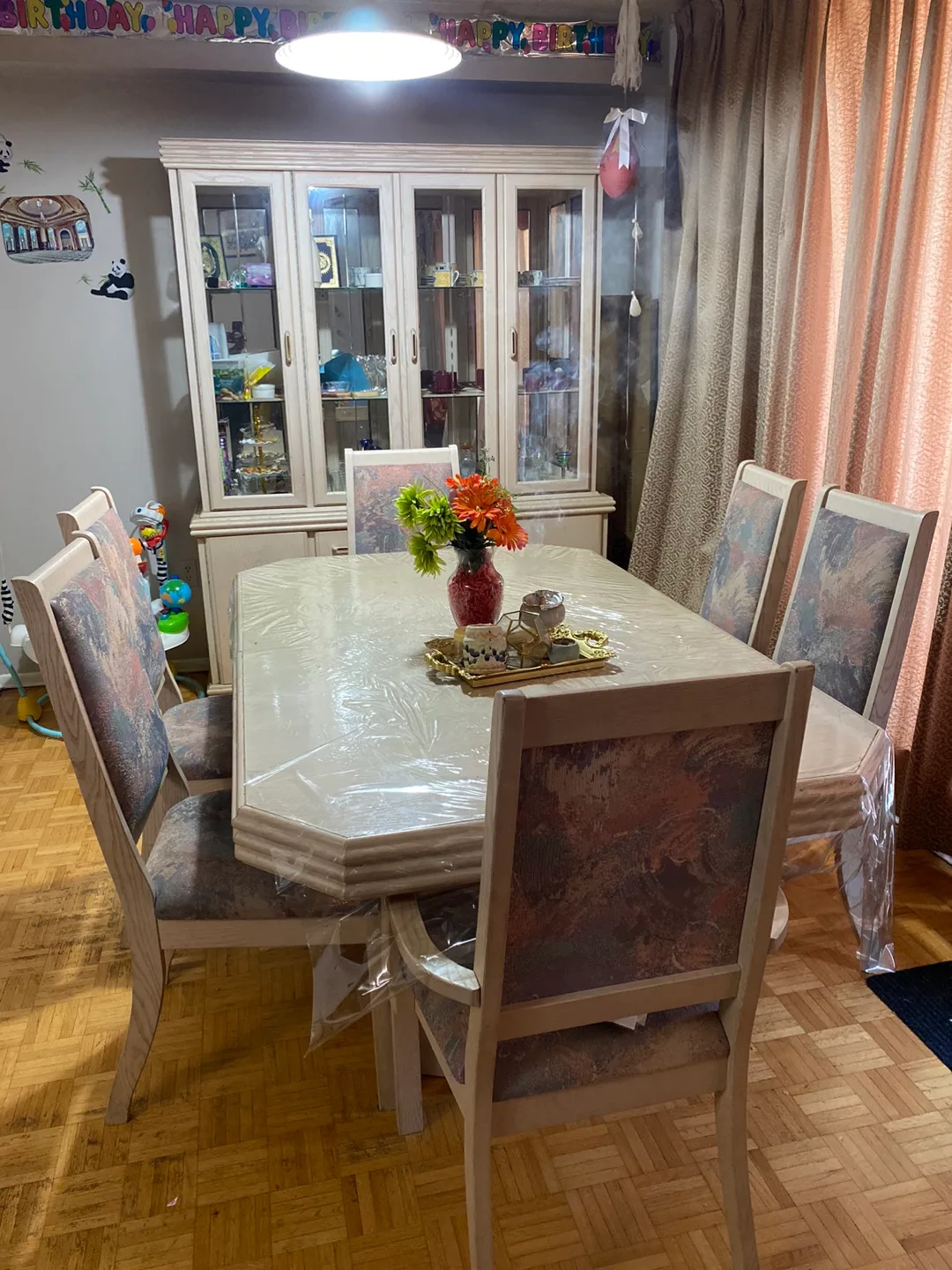 Dining Table Set with Hutch thumbnail