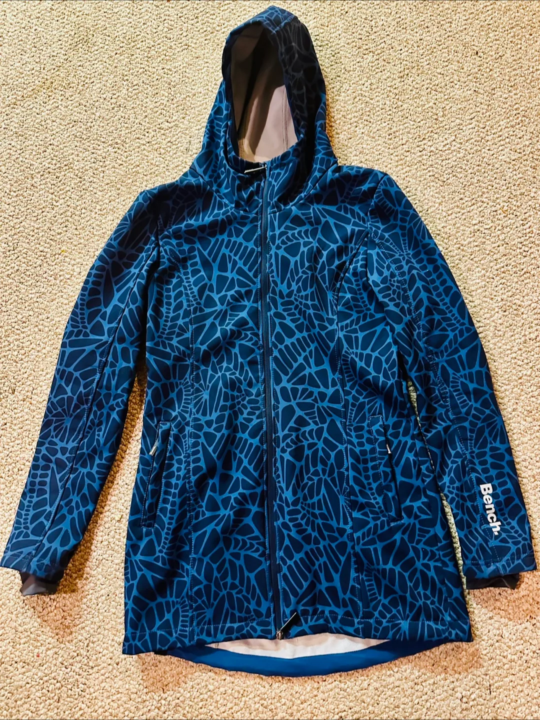 Bench Blue Patterned Softshell Jacket - Size L thumbnail