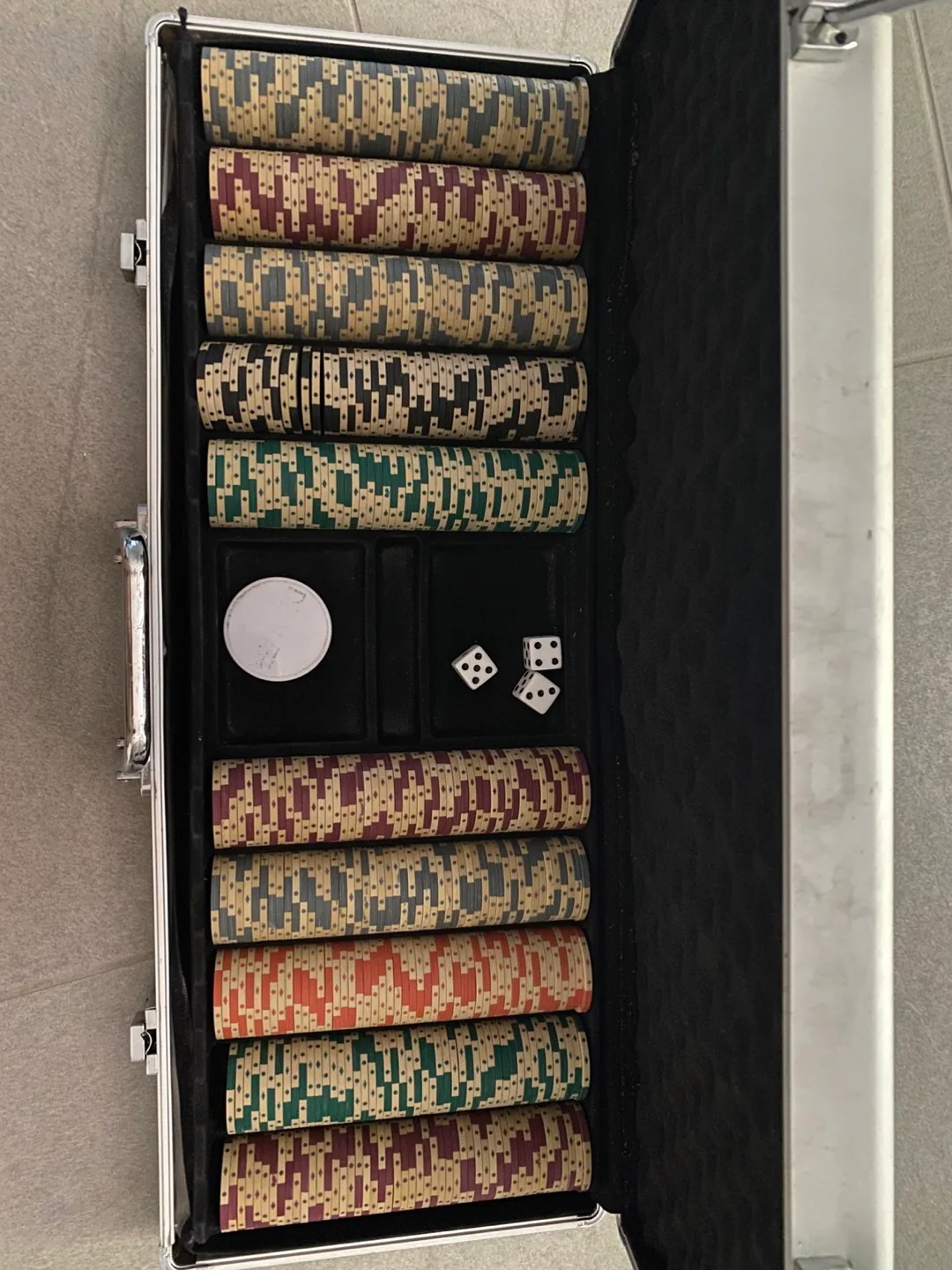 Poker Chip Set with Case & Dice thumbnail