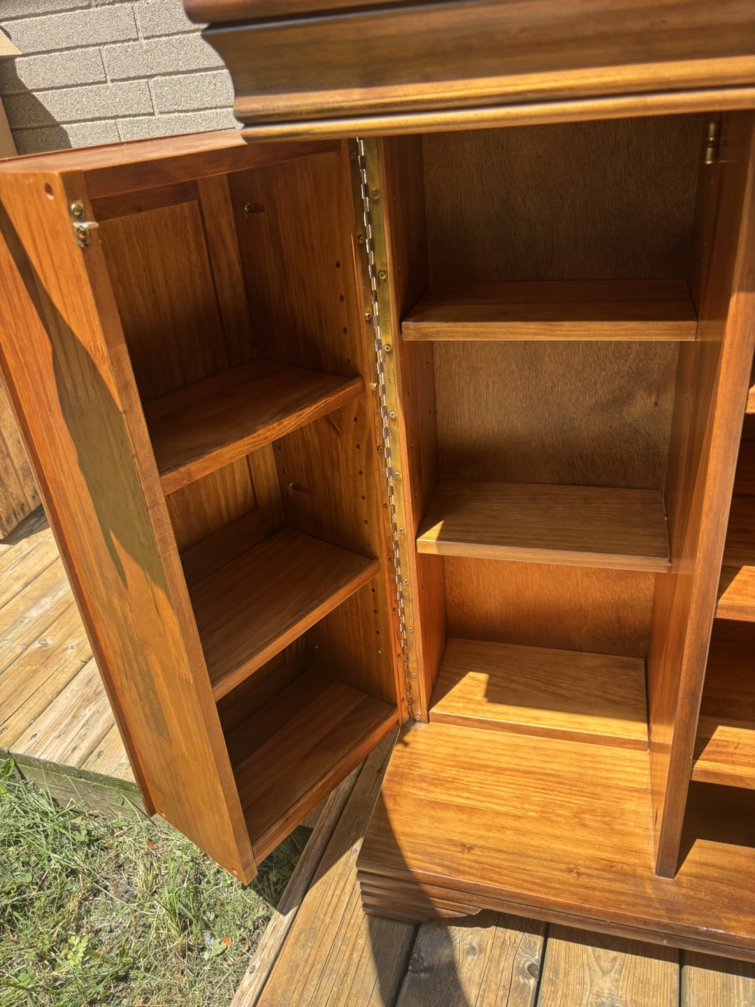 Wooden TV Stand with Storage - photo 3