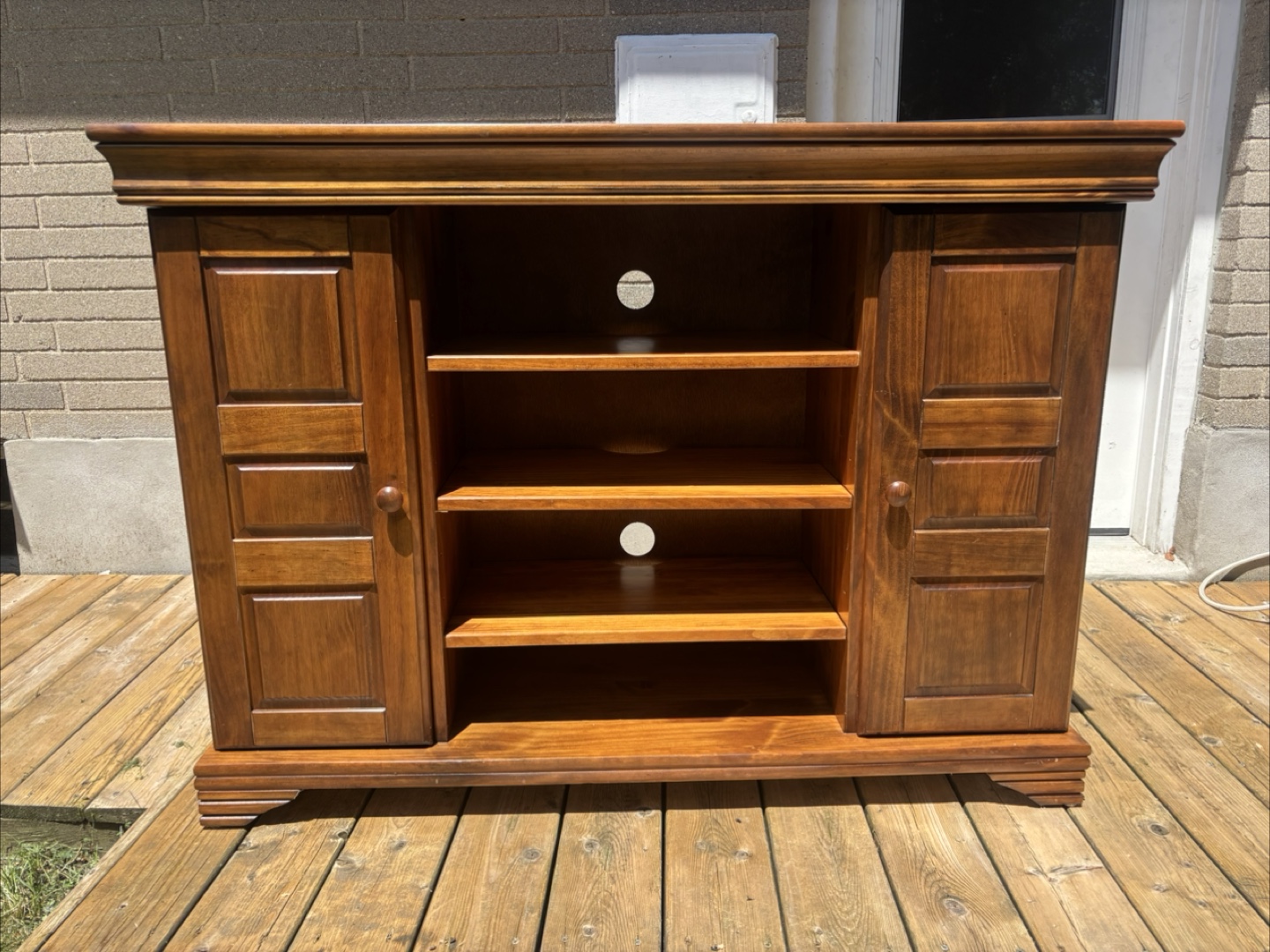 Wooden TV Stand with Storage