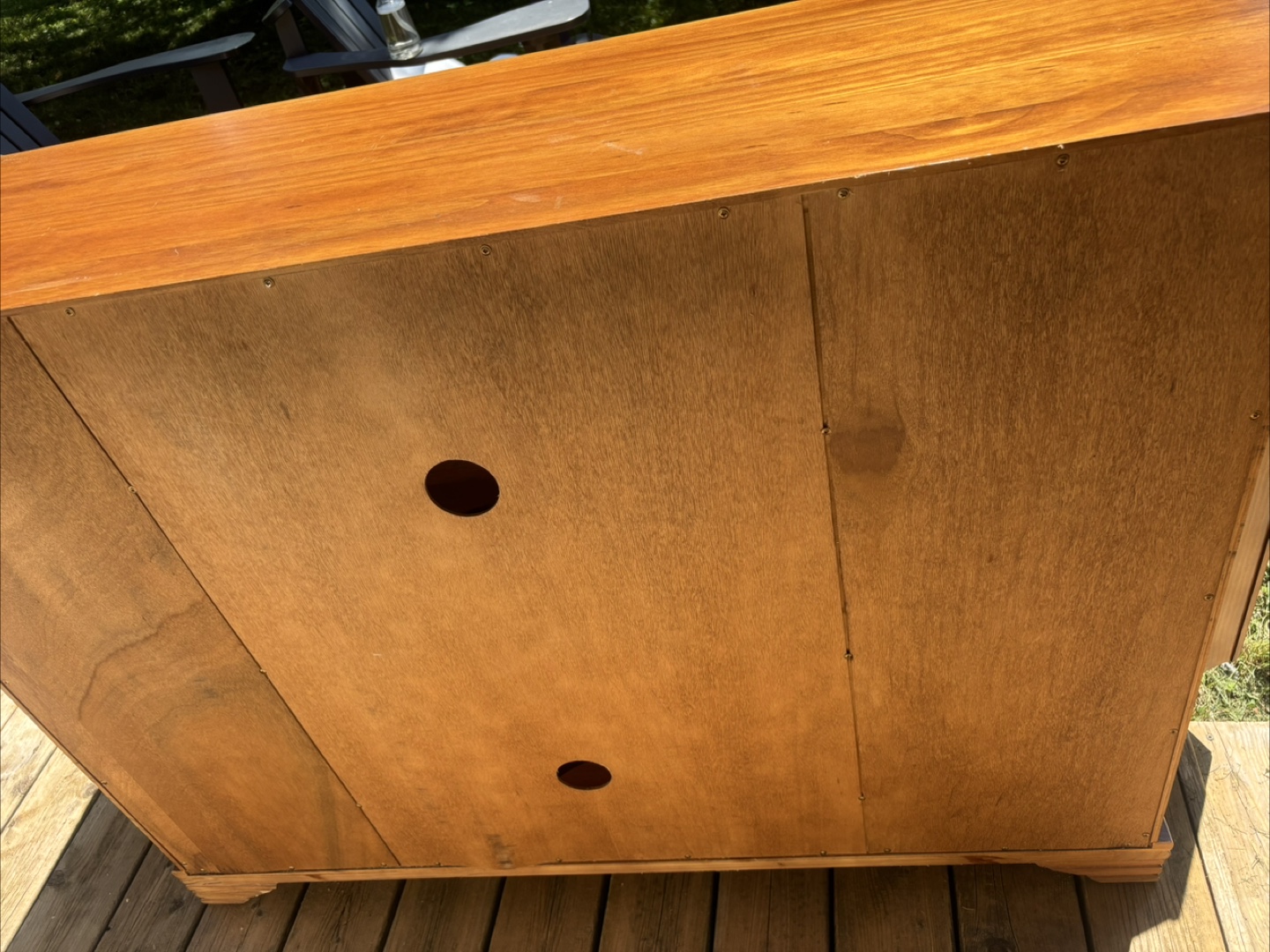 Wooden TV Stand with Storage - photo 5
