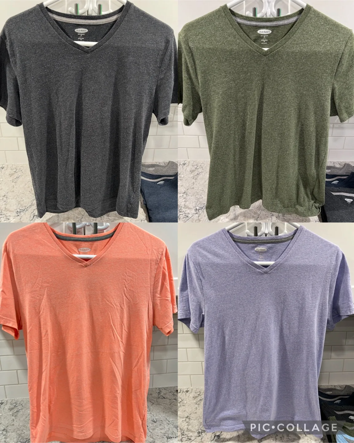 4 Men’s Soft Wash V-Neck T-Shirts (Old Navy) thumbnail
